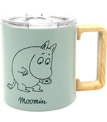 Moomin Valley vacuum double structure Hot and Cool stainless mug cup mint green - Image 1 of 3