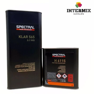 Novol Spectral Klar 565 VHS Clearcoat Lacquer 5L With H6115 Hardener 2.5L Kit