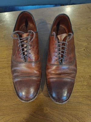 Oxford Allen Edmonds "Park Avenue" Puntera-Puntera Hombre 8.5 E Chile Oscuro EE. UU. (111N) Foto 1 de 4