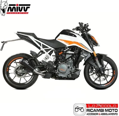 TERMINALE DI SCARICO MIVV X-M1 NERO KTM 390 DUKE 2021 2022 2023 - Immagine 1 di 2