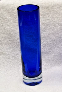 Badash Cobalt Blue Glass Bud Vase, Made In Poland - Picture 1 of 7