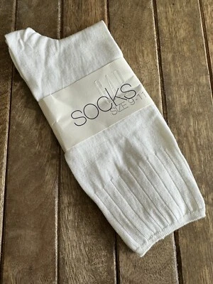 Nuevos calcetines para mujer Gap 9-11 súper suaves marfil acanalados mezcla de algodón Foto 1 de 4