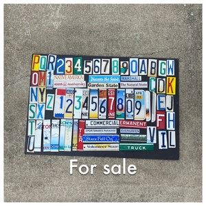 Embossed License Plate Numbers Letters Edges Etc Signs Arts Crafts Look