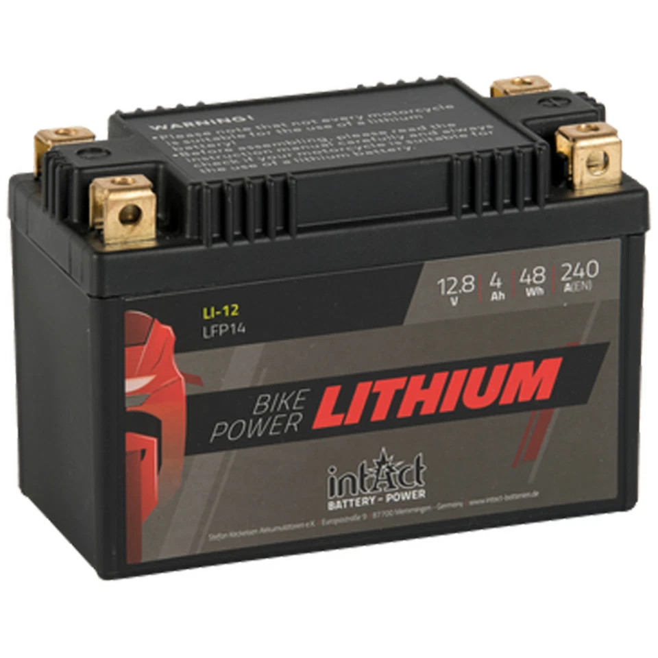 IntAct Bike-Power Lithium LiFePO4 Motorbike Battery Fits Honda VTR1000 SP2 2002 - Image 1 of 1