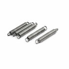 0.6mmx5mmx35mm 304 Stainless Steel Tension Springs Silver Tone 5pcs