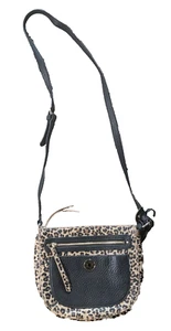 ISAAC NIZRAHI Animal Print Leather Crossbody Purse - Picture 1 of 7