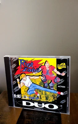 COMPLETE ✹ Riot Zone ✹ TURBO GRAFX 16 SUPER CD Turbo Duo Game ✹ USA Version - Image 1 of 4