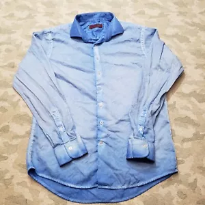 Georg Roth Los Angeles Shirt Mens XL Blue Long Sleeve Button-Up - Picture 1 of 11