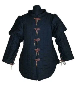 Best Costume Medieval Gambeson Reenactment Black Color Fancy Design New Look - Picture 1 of 1