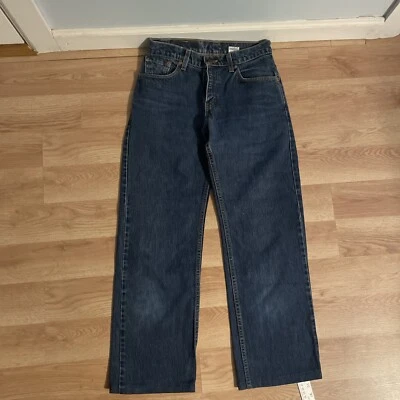 Vintage 90s Levi’s 555 Guys Fit Low Rise Denim Jeans USA Sz 5 Jr. 27.5x27 - Image 1 of 4