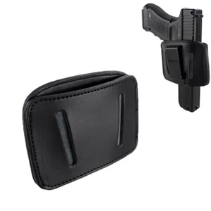 Tactical Leather Gun Holster Concealed Carry Pistol Holster IWB OWB Holster - Picture 1 of 5