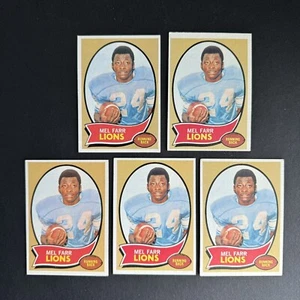 1970 Topps #52 Mel Farr Detroit Lions 5 x Rookie Card RC LOT +/- VG-VGEX - Picture 1 of 13