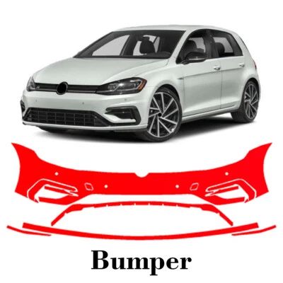 Front bumper PreCut PPF Paint Protection Film For Volkswagen Golf R 2018-2019 - Image 1 of 4
