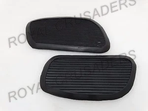 NEW BLACK COLOUR RUBBER KNEE PAD SET FOR JAWA CALIFORNIA (code2055) - Imagen 1 de 2