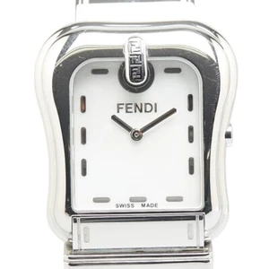 FENDI Buckle Motif Watches 3800G Quartz white dial mens 【Used】 - Picture 1 of 10
