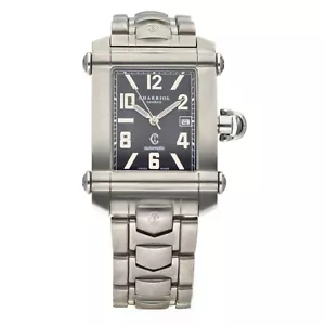 Charriol Columbus 941934 Black Dial Steel 30mm Rectangle Automatic Wrist Watch - Picture 1 of 5
