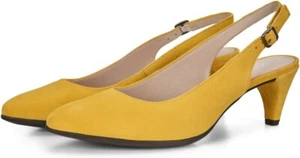 ECCO Women's Shape 45 Pointy Merigold Suede Sling Back Pump Heel Size 10-10.5 - Picture 1 of 4