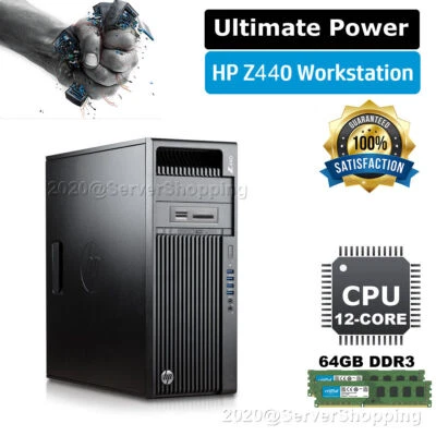 HP Z440 Workstation upto 12-CORE E5-2680v3 upto 3.80 GHz 4TB -Build YOUR OWN PC - Image 1 of 4
