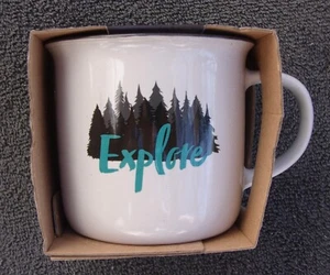 Explore Coffee/Beverage Mug, 14oz Ceramic Travel Mug | Free Shipping - Picture 1 of 3