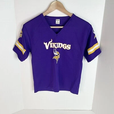 Camiseta de colección Randy Moss, púrpura, #84, Franklin, juvenil mediana Minnesota Vikings Foto 1 de 4