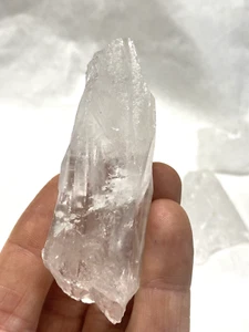 6 pcs Clear Quartz Lemurian Crystal Natural 356 grams - Picture 1 of 6