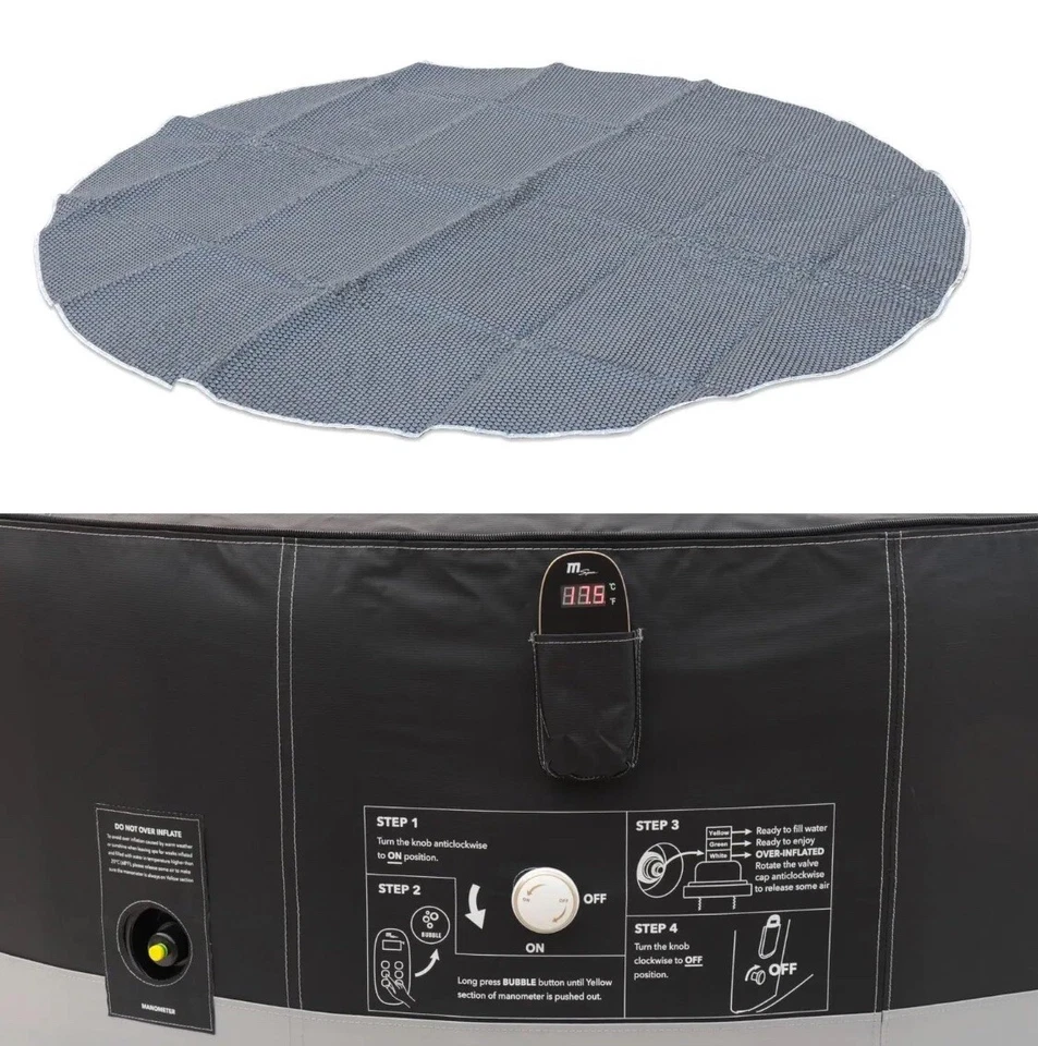Круглый теплосохраняющий коврик MSpa чехол для солнечных батарей тепловой для 4 человек спа Camaro M-031S - Изображение 1 из 4