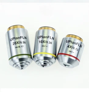 UplanFLN 4X-100X Semi Apochromatic Objective Lens f Olympus Infinity Microscope - Picture 1 of 19