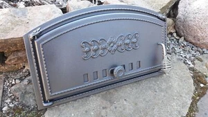 Ofentür Backofentür aus Gusseisen für Pizzaofen, Backofen 490x280 / Links - Bild 1 von 12