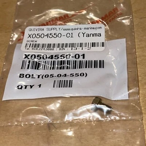 YANMAR MARINE OEM GENUINE SEA WATER PUMP BRASS BOLT ; P/N X0504550-01. - Picture 1 of 3