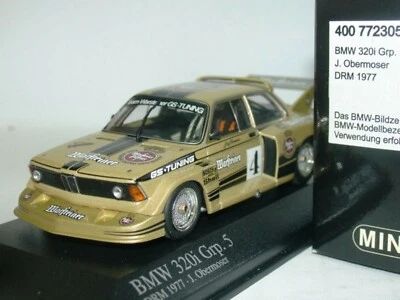 WOW EXTREMADAMENTE RARO BMW E21 320i #4 Obermoser Zolder DRM 1977 1:43 Minichamps-M3 Foto 1 de 3