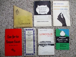 1954 Lincoln Cosmopolitan & Capri Factory Original Owners Set Complete 1st Edt. - Picture 1 of 8