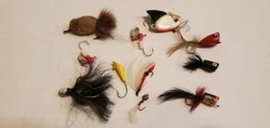 (11) Señuelos estilo cola de bucktail trucha/mosca muy pequeños - Muy buenos - Imagen 1 de 2