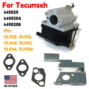 Carburetor For Tecumseh 640020 640020B Fits VLV50 VLV55 VLV60 VLV65 VLV66 VLV126 - Picture 1 of 6