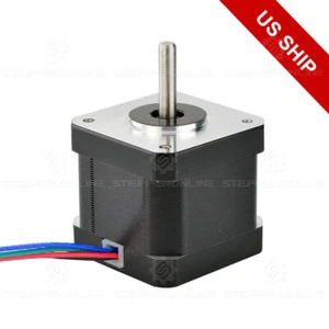 Nema 17 Stepper Motor 0.9deg Bipolar 50oz.in 0.9A DIY CNC Robot Reprap Makerbot - Picture 1 of 5