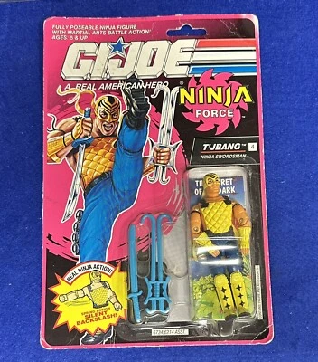 G.i. Figura de acción Joe Ninja Force T'jbang Ninja Swordsman - Hasbro-1991 sin usar, en caja Foto 1 de 4