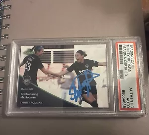2023 Parkside Collectibles Pronto Trinity Rodman Signed Auto PSA DNA NWSL Spirit - Picture 1 of 2
