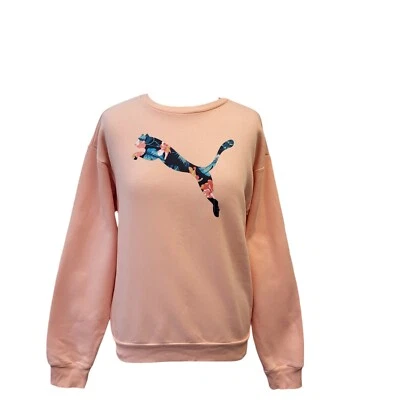 Puma Pink Sports Sweatshirt Crew Neck Women's UK Size XS J471 - Image 1 of 4