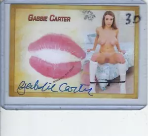 Gabbie Carter Schauspielerin Model signierte & geküsste Sammelkarte #30 Sammler Expo - Bild 1 von 2