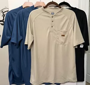 Walls Work Wear Shirt w/Pocket 3 Button Short Sleeve Men's M 38'40"Lot of 4 - Picture 1 of 15