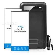 2x 6520mAh battery+home Charger Stylus For At&T Samsung Galaxy S5 G900A i9600