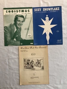 Lote de partituras navideñas de colección (Suzy Snowflake/Pon a Cristo de nuevo en Navidad) - Imagen 1 de 8