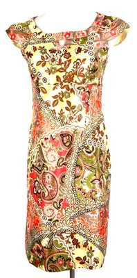 Liz Claiborne Womens Size 6 Dress Vintage Sheath Cap Sleeve Keyhole Classic - Image 1 of 4