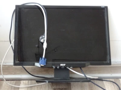 Acer X222W 22 Zoll 16:9  LCD Bildschirm Monitor Schwarz Funktion ok - Bild 1 von 3