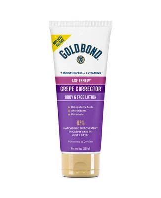 Gold Bond Age Renew Crepe Corrector Body & Face Lotion 8oz (226g)