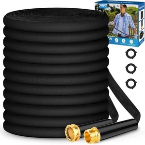 Garden Hose 50ft, Non-Expanding, Lightweight, Leak Proof Metal interface - Picture 1 of 8