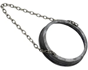 Bandas galvanizadas con cadena para colgar frascos de albañil, decoración rústica de granja (con... - Imagen 1 de 4