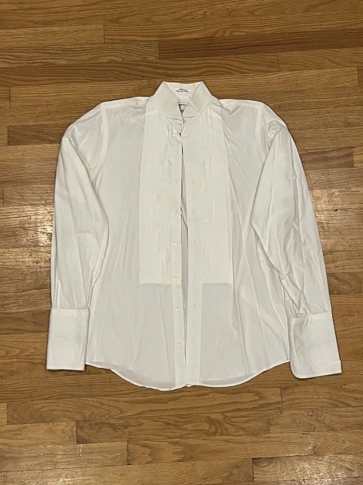 VNTG Burberrys Of London Tuxedo Shirt Pleated Bib Formal Dress Shirt 15.5/36 USA - Image 1 of 4