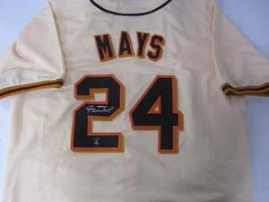 Willie Mays Autographed San Francisco Giants Signed Custom GS Jersey Mays Holo - Picture 1 of 4