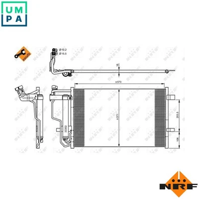 CONDENSER AIR CONDITIONING 35922 FOR MAZDA L3Y7 2.3L R2AA 2.2L Z683/Z682 1.6L 3 - Image 1 of 4