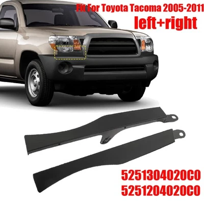 Front Bumper Grille Headlight Filler Trim Panels Fit For Toyota Tacoma 2005-2011 Foto 1 de 4